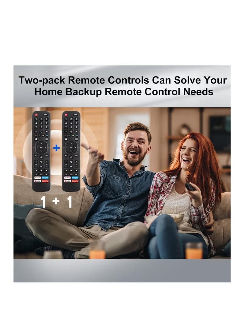 BLUMENIT New Universal Remote for All TV Remote, 1 PACK Replacement Control EN2A27 for Smart-TV-Remote, with Netflix, Prime Video, YouTube, Google Play Buttons - Image 3